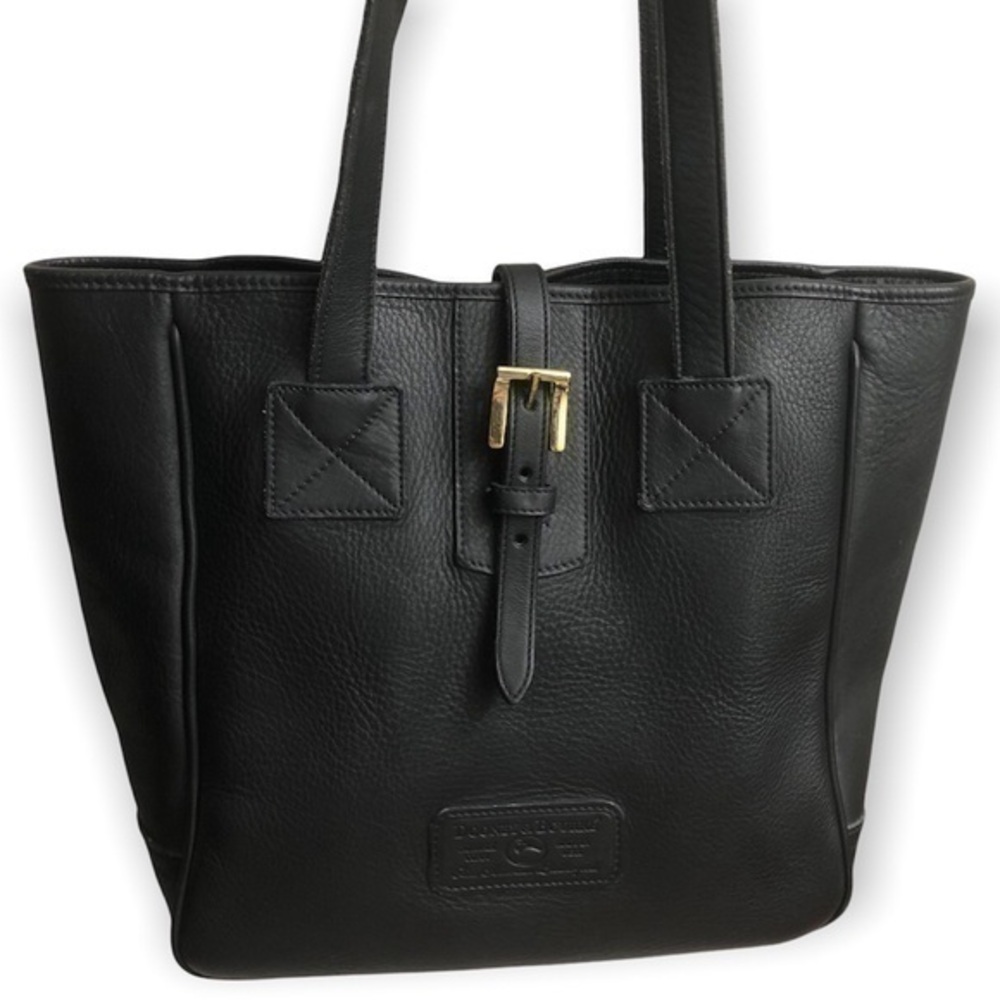 DOONEY and bourke vintage black leather tote bag